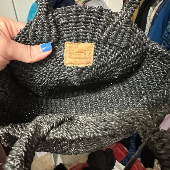 Clare V Black Crossbody Bag ONLY (long strap not included) - Picture 3 of 6